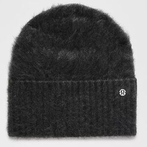 NWT Lululemon Fuzzy Cashmere Beanie in Heathered Light Onyx